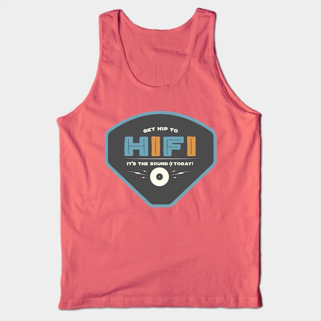 Vintage hi fi stereo graphic art Tank Top by SerifsWhiskey